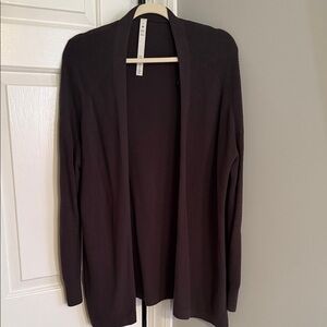 lululemon athletica Dark Gray Open Front Cardigan